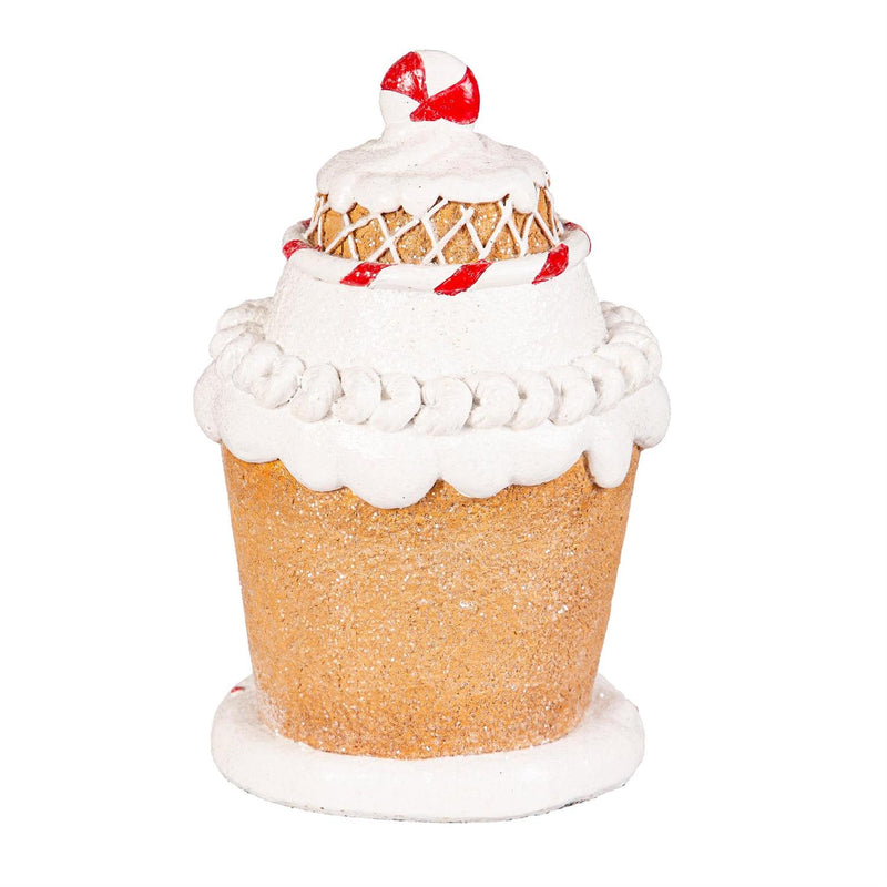 7.75" LED Gingerbread House Table Decor