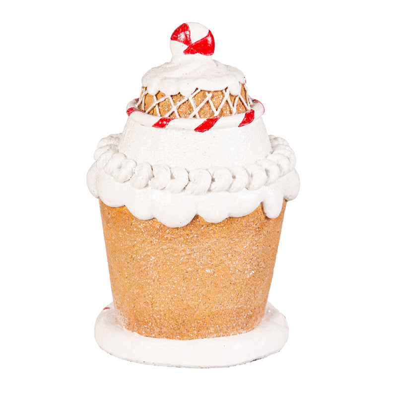 7.75" LED Gingerbread House Table Decor,8tal147