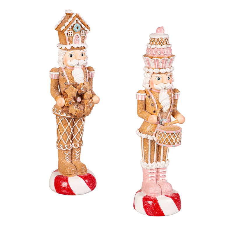 14.5" LED Gingerbread Nutcracker Table Decor,8tal148