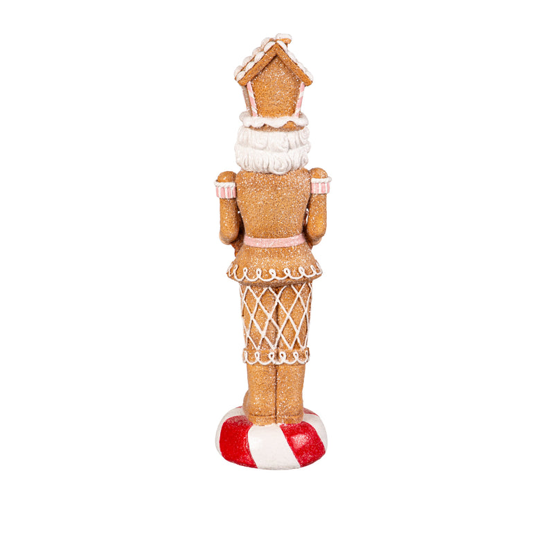 14.5" LED Gingerbread Nutcracker Table Decor,8tal148