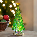 11.5" LED Color Changing Tree with Star Water Lantern