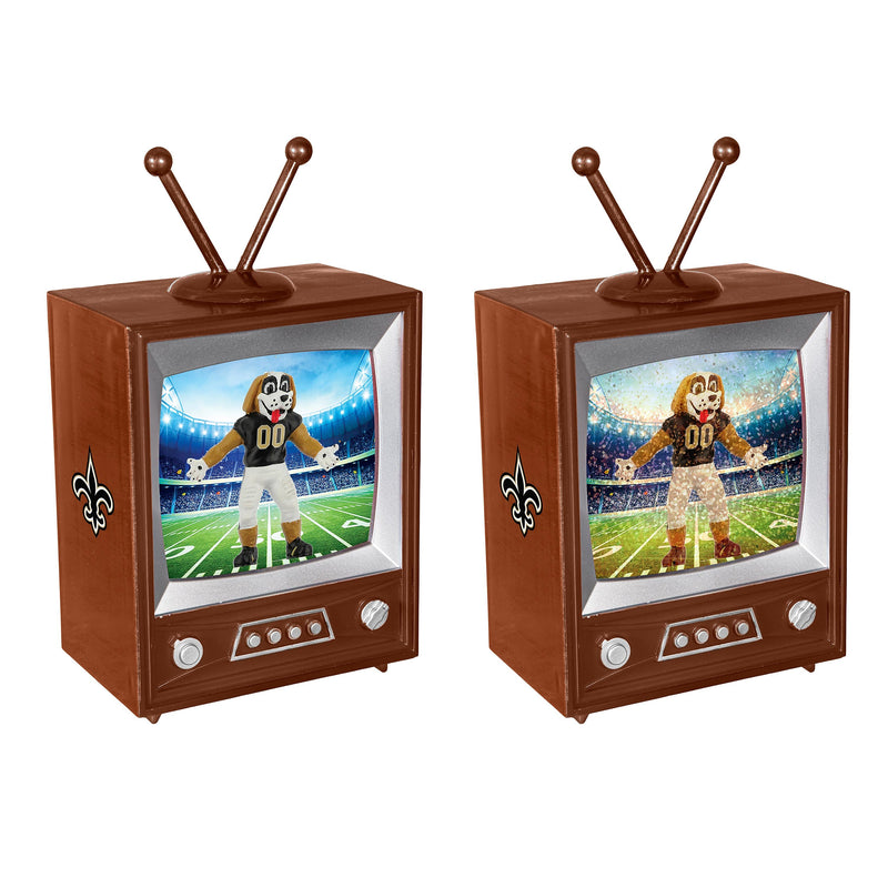 New Orleans Saints Vintage TV Water Lantern