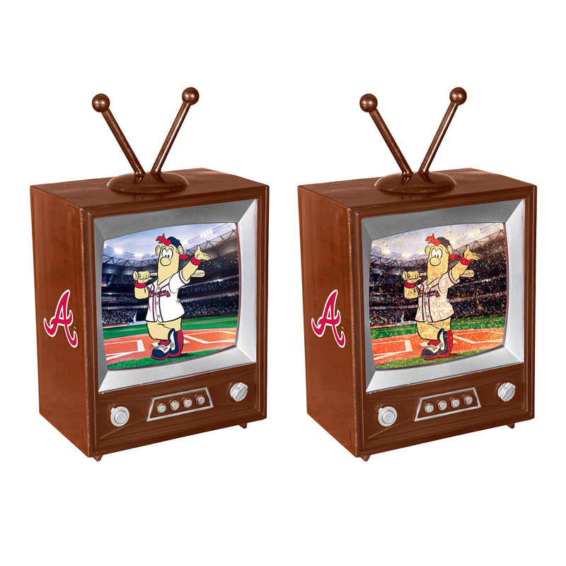 Atlanta Braves Vintage TV Water Lantern