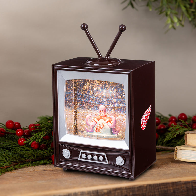 Detroit Red Wings Vintage TV Water Lantern