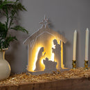 Nativity LED Table Decor Wood Scene, 16"H