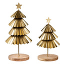 Metal Tiered Tree Table Decor, Set of 2