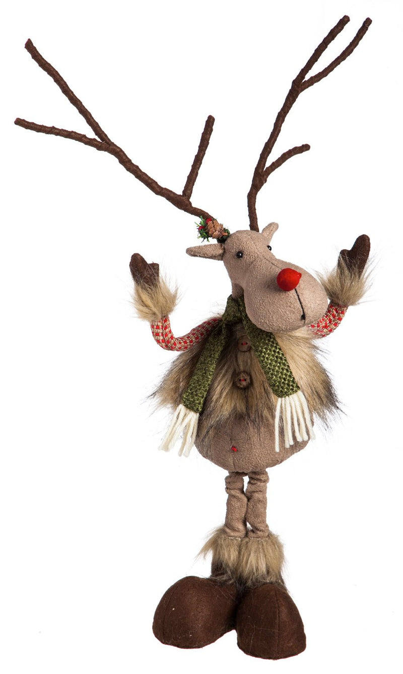 Reindeer Posable Plush Décor,8tan060