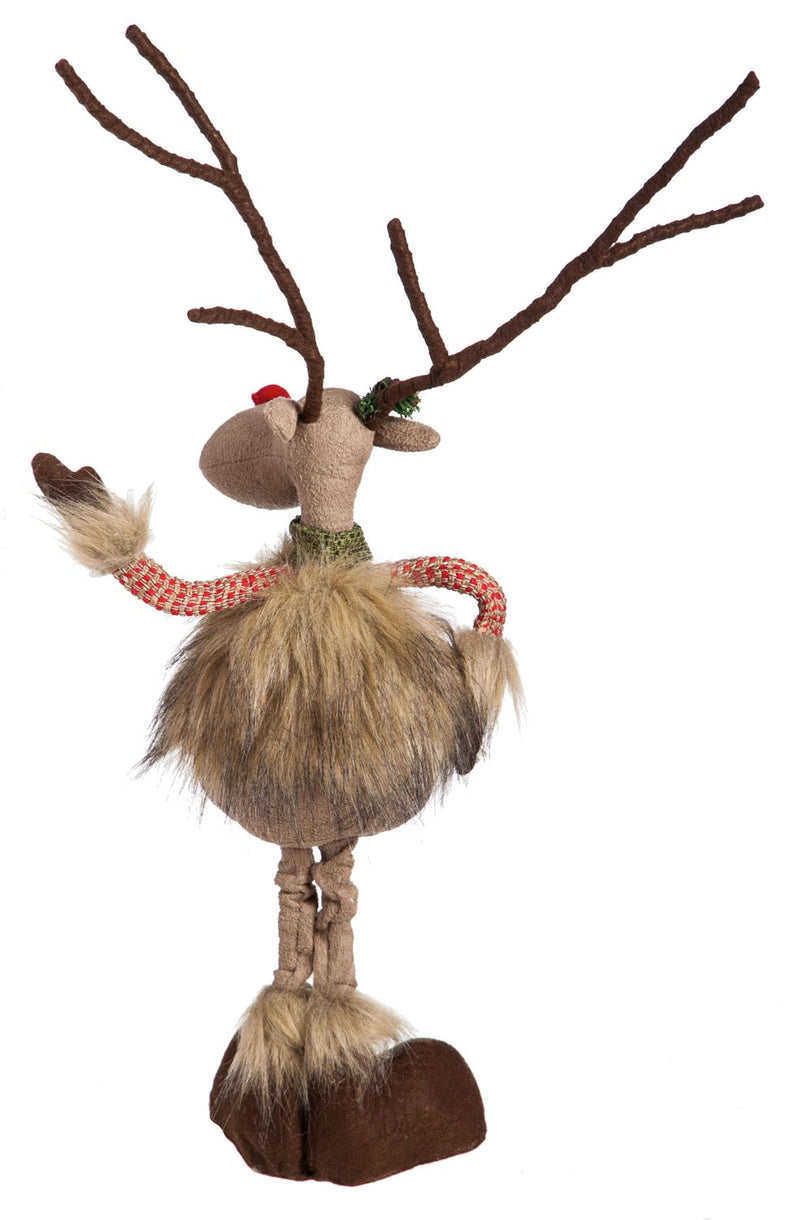 Reindeer Posable Plush Décor,8tan060