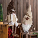 Plush Woodland Gnome with Star Embellished Hat Table Decor, 2 Asst