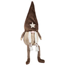 Plush Woodland Gnome with Star Embellished Hat Table Decor, 2 Asst