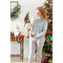 Plush Woodland Gnome with Star Embellished Hat Table Decor, 2 Asst