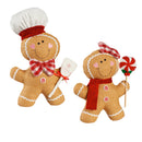 Fabric Baking Gingerbread Table Decor, 2 Asst., Boy, Girl