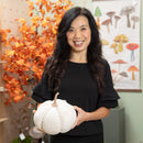 8.5" Fabric Pumpkin Table Decor,8tan451