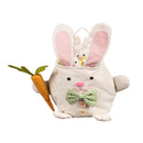 Bunny Fabric Bucket with Bunny Hanging Decor Set