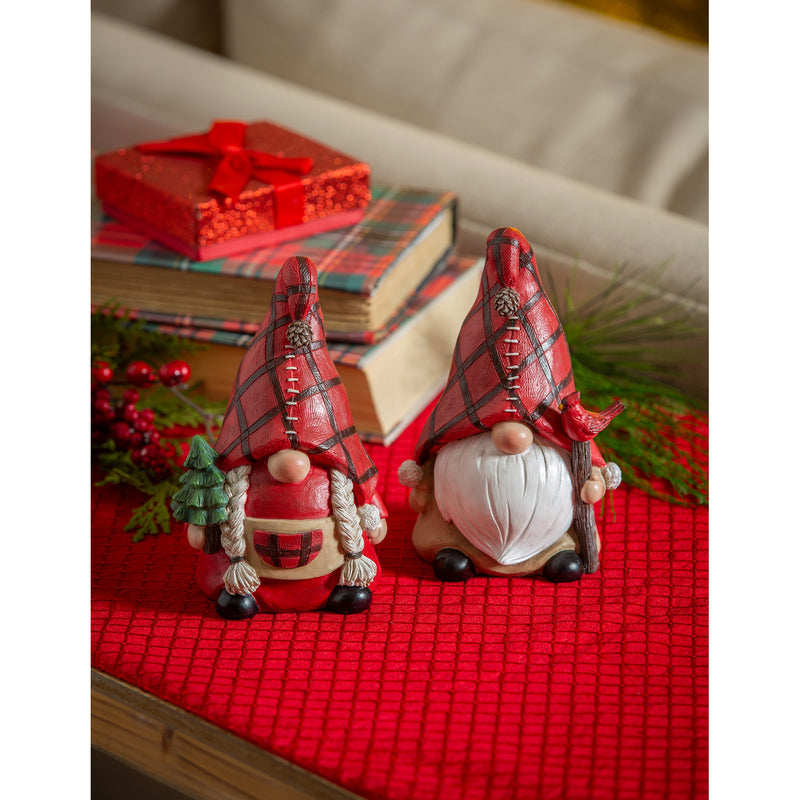 Resin Gnome Table Decor, 2 Asst