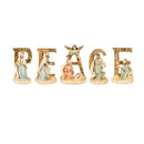Resin Nativity "Peace" Table Décor, 5 Piece Set