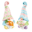 Resin Easter Gnome Table Decor, 2 Asst: Egg/Carrot