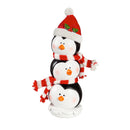 7" Resin Christmas Trio Table Decor, 2 Asst., Snowman/Penguin,8tar584