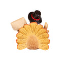 3.75" Resin Thanksgiving Turkey with Metal Feet Tabletop Decor Set,8tar661
