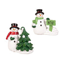 4.75" Resin Snowman with Snowballs Table Decor,8tar709