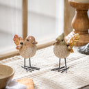 Harvest Bird Resin Table Decor, Asst