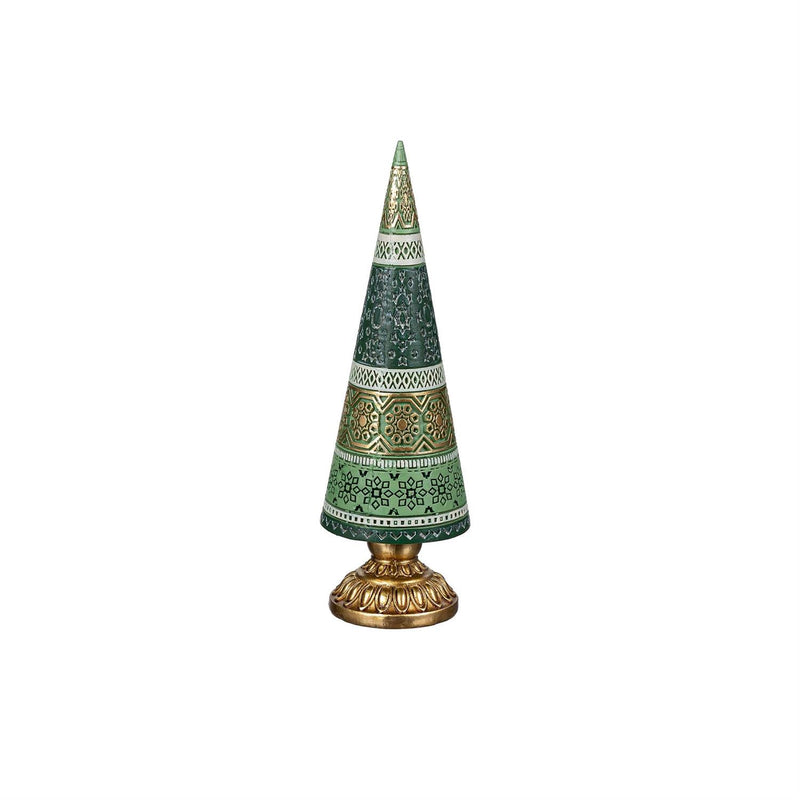 Shades of Green Table Décor Tree Decorative Resin Set