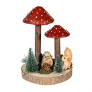 Woodland Storybook Table Décor Mushroom Forest Resin, 7.5"H