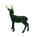 Shades of Green Table Décor Deer Flocked Resin, Asst, 11"H