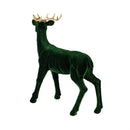 Shades of Green Table Décor Deer Flocked Resin, Asst, 11"H
