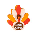 Evergreen Gifts,5.75" Wood Turkey Shaped Tabletop Decor in Wood Tray,11.5x8x5.9 Inches