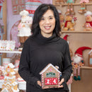 Wood Gingerbread House Christmas Countdown Table Decor,8taw817