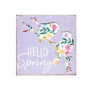 Bird Hello Spring Wood Table Sign, 8"