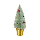 Bottlebrush Tree with Ornaments Table Decor Set,8tax097
