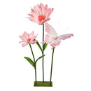 Peony Flowers and Butterfly Paper Artificial Decor, Asst, 55"H