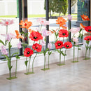 Poppy Flower Paper Artificial Decor, 56"H