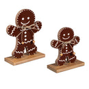 Baking Spirits Bright Table Décor Gingerbread Man Wood Set