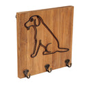 Metal and Wood Pet Wall Hooks
