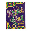 It's Mardi Gras Y'all Applique Garden Flag