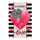 All You Need Is Love Applique House Flag