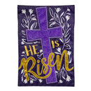He Is Risen Applique Garden Flag