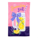 Lavender Lemonade Applique House Flag