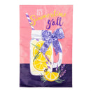 Lavender Lemonade Applique House Flag