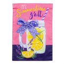 Lavender Lemonade Applique Garden Flag