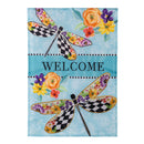 Courtly Check Dragonfly Applique Garden Flag