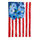 American Classic Floral Flag Applique House Flag