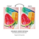 Summer Treats Burlap House Flag