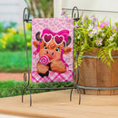 Lovely Laverne The Highland Cow Burlap Garden Flag