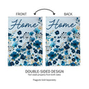 VivaStyle Gilded Meadow Burlap House Flag