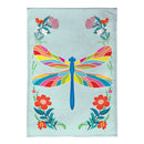 Colorful Dragonfly Burlap Garden Flag