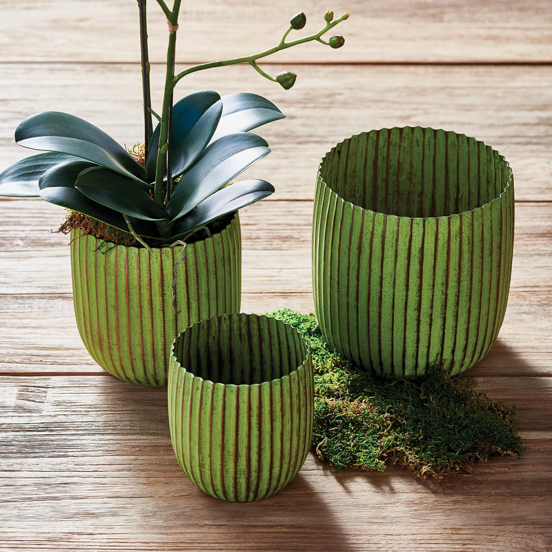 NAPA Home & Garden, TERRACE TALL CACHEPOTS, SET OF 3,BL216